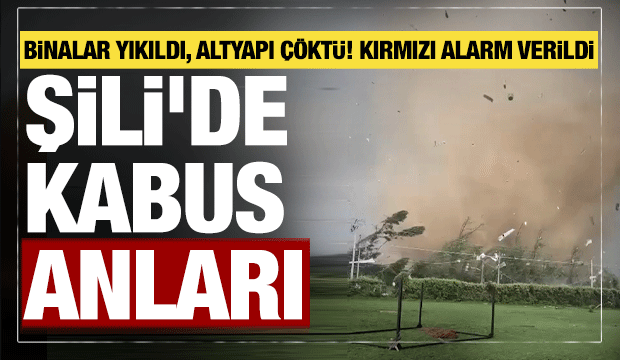 Şili'de etkili olan hortum hasara yol a&ccedil;tı