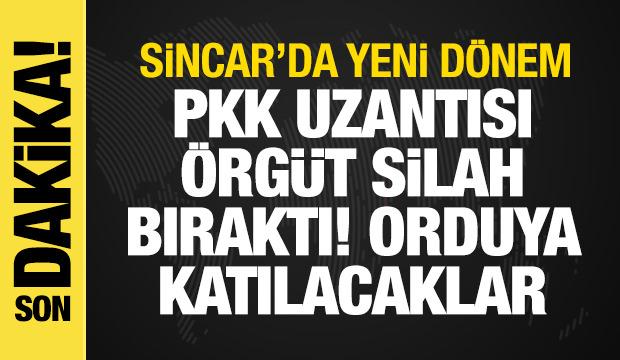 Sincar'da yeni d&ouml;nem! PKK uzantısı &ouml;rg&uuml;t silah bıraktı: Orduya katılacaklar