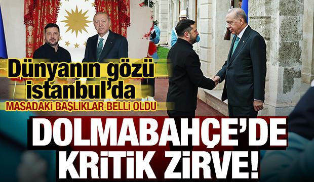 Son dakika: Erdoğan ve Zelenskiy g&ouml;r&uuml;şmesi İstanbul'da başladı!