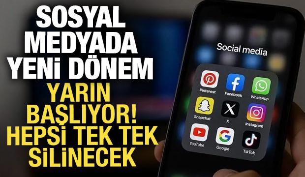 Sosyal medyada yeni d&ouml;nem! Yarın başlıyor, yapmayanın hesabı kapatılacak