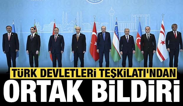 T&uuml;rk Devletleri Teşkilatı'ndan ortak bildiri: Filistin kararı!