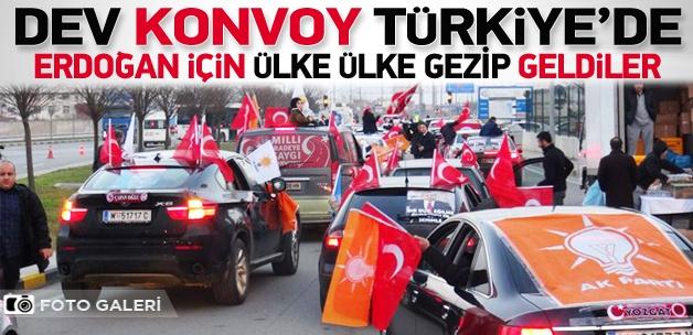 "Milli İradeye Saygı Konvoyu" Türkiye'de