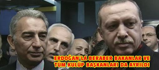 Erdoğan tepki nedeniyle staddan ayrıldı