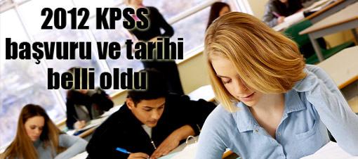 2012 KPSS başvuru ve tarihi belli oldu