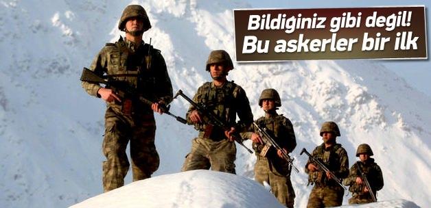 Bu askerler Türkiye'de bir ilk