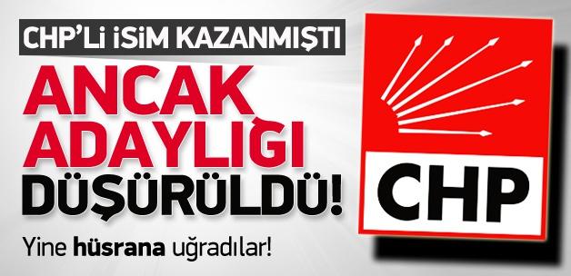 CHP'li isim kazanmıştı ancak adaylığı düşürüldü