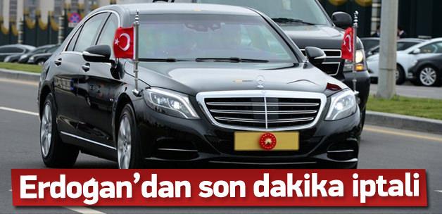 Cumhurbaşkanlığı'nda son dakika iptali