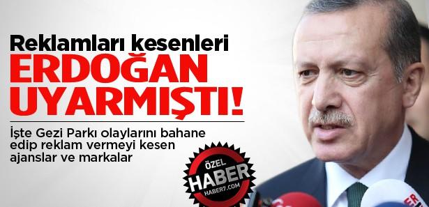 Erdoğan'ın uyardığı reklamı kesen aracı kuruluşlar