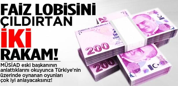 Faiz lobisini çıldırtan iki rakam!