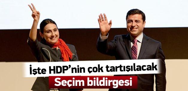 HDP seçim bildirgesini açıkladı