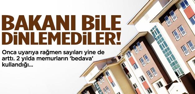 Kamuda lojman cep ve araç sayısı arttı
