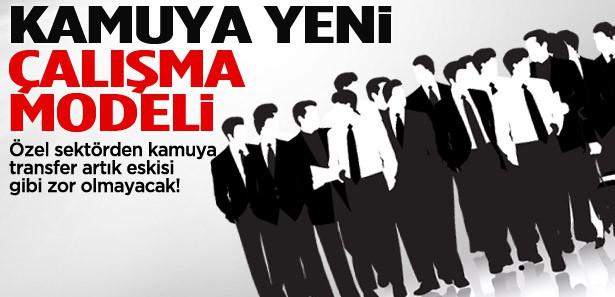 Kamuya yeni bir çalışma modeli geliyor!