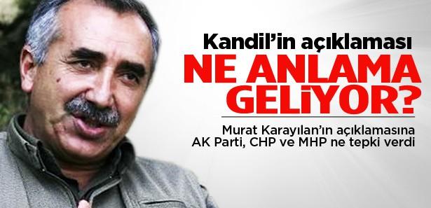 Kandil'in açıklaması ne anlama geliyor?