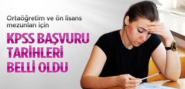 KPSS için başvuru tarihleri belli oldu
