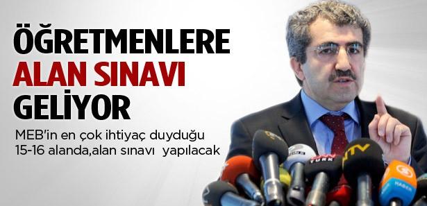 Öğretmenlere alan sınavı geliyor