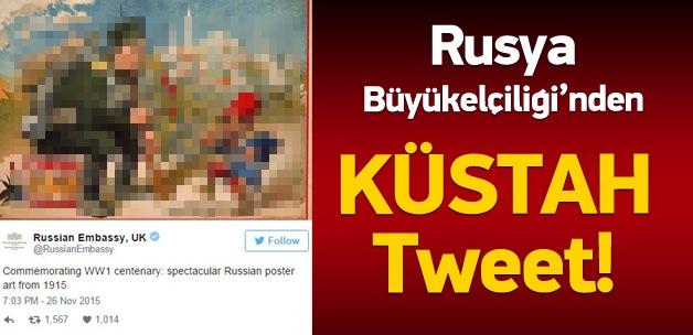Rusya'dan küstah tweet!