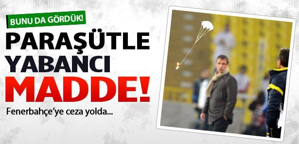 Saraçoğlu'nda paraşütle yabancı madde!