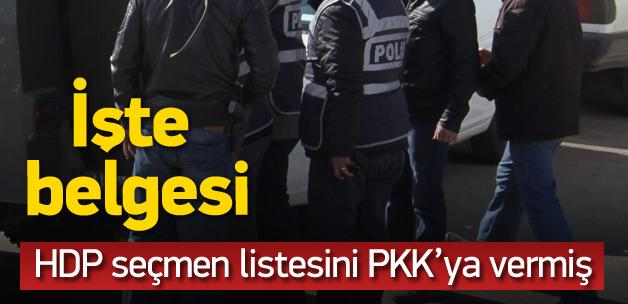 Seçmen listeleri PKK'lıların evinden çıktı