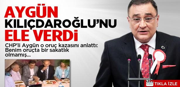 Sinan Aygün ezandan önce oruç açmayı anlattı