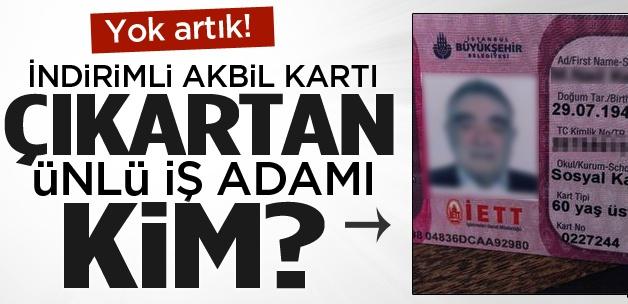 Ünlü işadamı indirimli akbil kartı çıkarttı