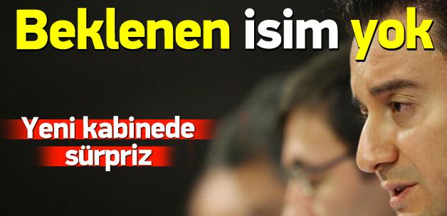 Yeni kabinede Ali Babacan sürprizi