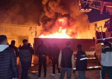 Adana'da geri dönüşüm fabrikasında çıkan yangın söndürüldü