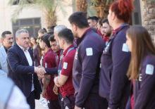 Bakan Bak İslami Dayanışma Oyunları'nda yarışacak sporcuları ziyaret etti