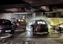 Otoparkta kabus dolu anlar! Dumanlar tüm binayı sardı