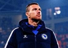 Edin Dzeko'lu Bosna Hersek tarihi fırsatı kaçırdı! 