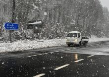 Bolu Dağı ge&ccedil;işinde yoğun kar yağışı