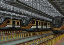 Yerli ve milli tren setinin 6'ncısı Gaziantep'e geldi