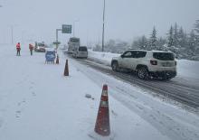 Sivas-Kayseri yolu ulaşıma kapandı