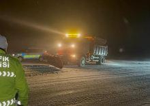 &Ccedil;orum'da kar yağışı etkili oldu!
