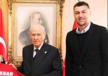 Burak Yılmaz'dan Devlet Bah&ccedil;eli'ye ziyaret