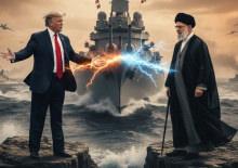 İşte ABD'nin İran sınırına g&ouml;nderdiği dev savaş filosu!