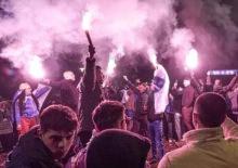 12 yıl sonra gelen D&uuml;nya Kupası coşkusu! Saraybosna sokağa d&ouml;k&uuml;ld&uuml;