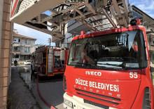 D&uuml;zce'de yangın paniği! 