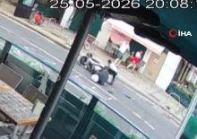 Londra'da T&uuml;rk vatandaş motosikletin &ouml;n&uuml;ne atlayarak kız &ccedil;ocuğunu kurtardı