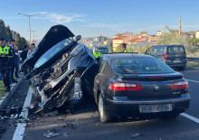Nevşehir'de zincirleme kaza: 4 ara&ccedil; birbirine girdi, 5 yaralı var