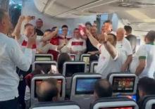 İstanbul&rsquo;dan San Francisco&rsquo;ya giden u&ccedil;aklarda milli takım coşkusu