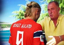 Terim yıllar sonra a&ccedil;ıkladı! Haaland, G.Saray'ın kapısından d&ouml;nm&uuml;ş