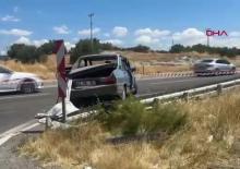 K&uuml;tahya'da iki otomobil &ccedil;arpıştı: &Ouml;l&uuml; ve yaralılar var