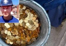 Duvardan &ccedil;ıkan 485 milyonluk sır: 18 yaşındaki iş&ccedil;i hazine buldu