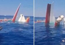 Girne a&ccedil;ıklarında batan Filo Jet faciasında kritik g&ouml;r&uuml;nt&uuml;ler ortaya &ccedil;ıktı