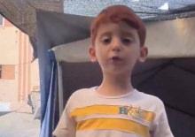 Gazzeli minik Amro'dan kalpleri ısıtan mesaj: "Merhaba, T&uuml;rk&ccedil;e biliyorum!