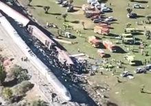 İspanya&rsquo;da 46 kişinin hayatını kaybettiği kaza'nın g&ouml;r&uuml;nt&uuml;leri ortaya &ccedil;ıktı!